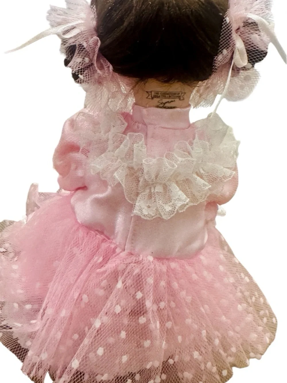 Seymour Mann Connoisseur Collection Ballerina in Pink Sitting Upon Music Box